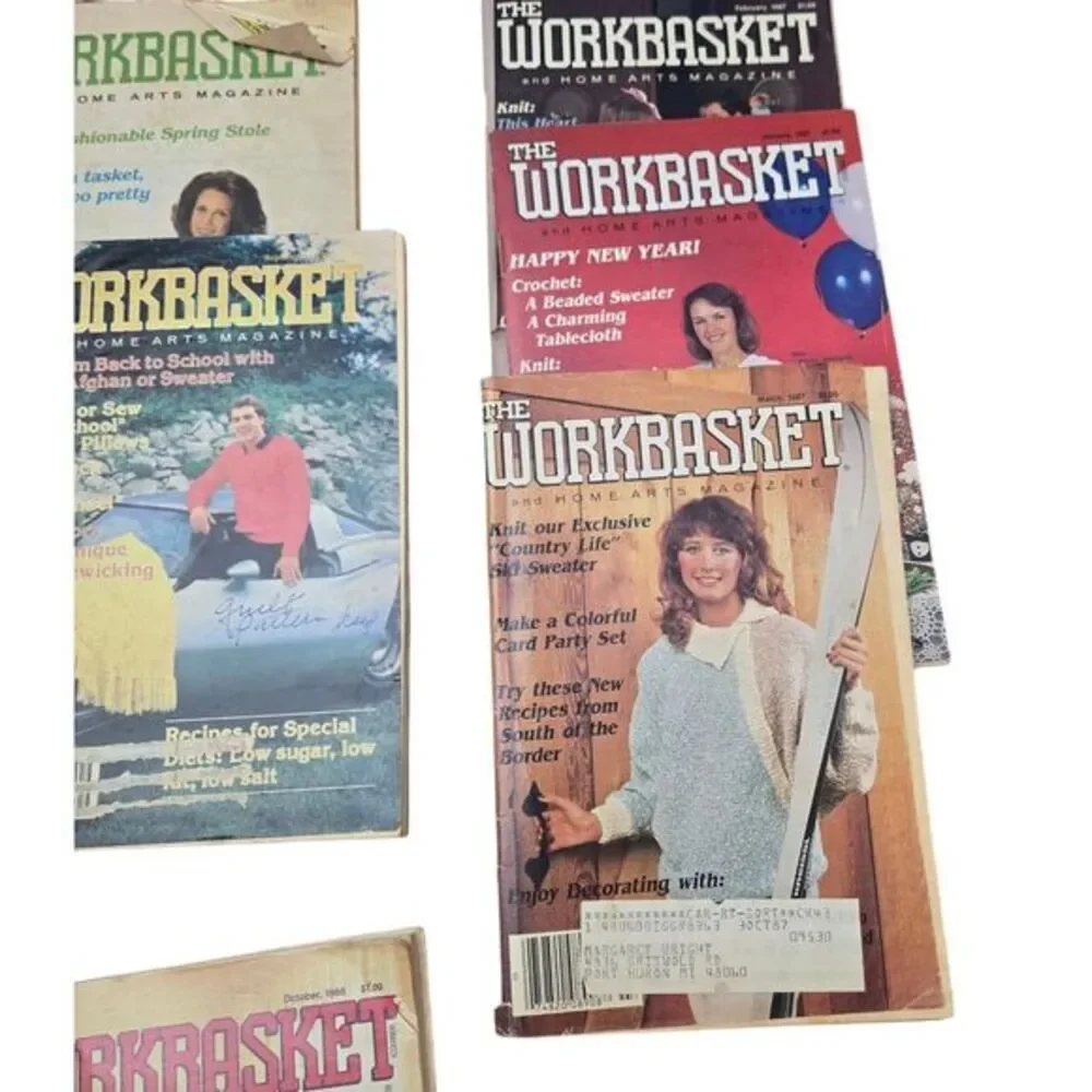 Lot of 15 VTG Workbasket 1970-80s Home Arts‎ Crafts DIY Periodicals